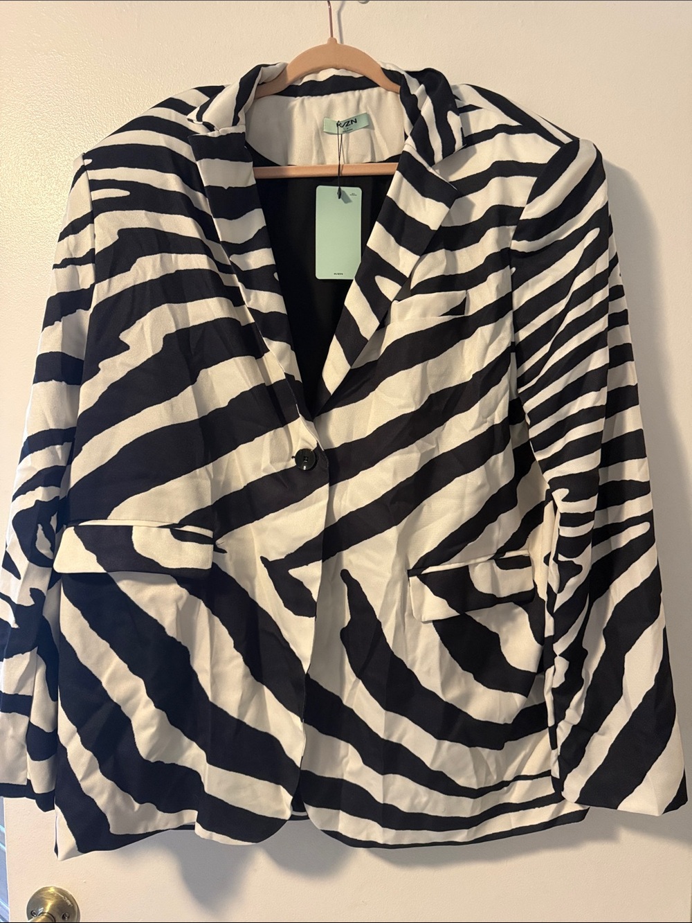 Brand New with Tags Zebra-Print Blazer